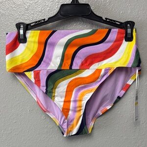 Anne Cole Multicolor Bikini Bottom size medium. New with tags.